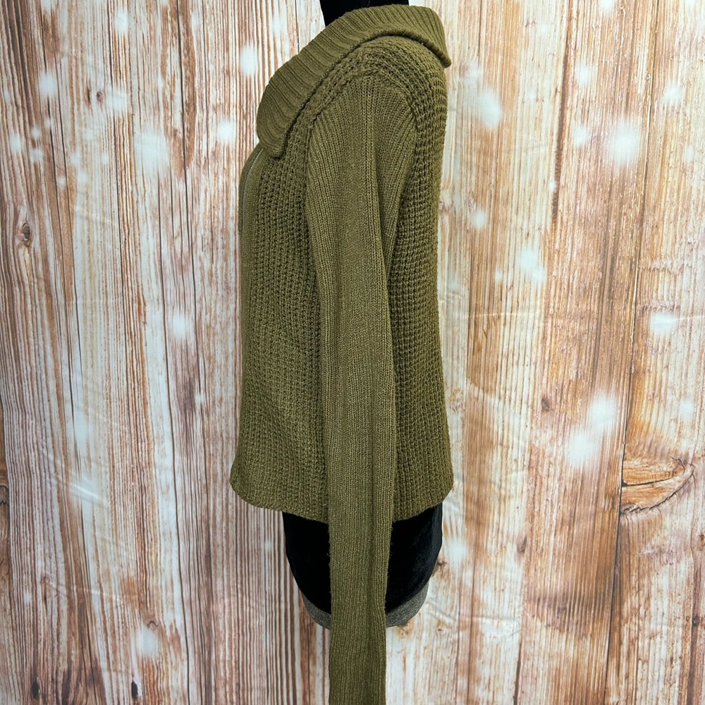 Poof! Waffle Knit Side‎ Zip Sweater - Picture 4 of 9